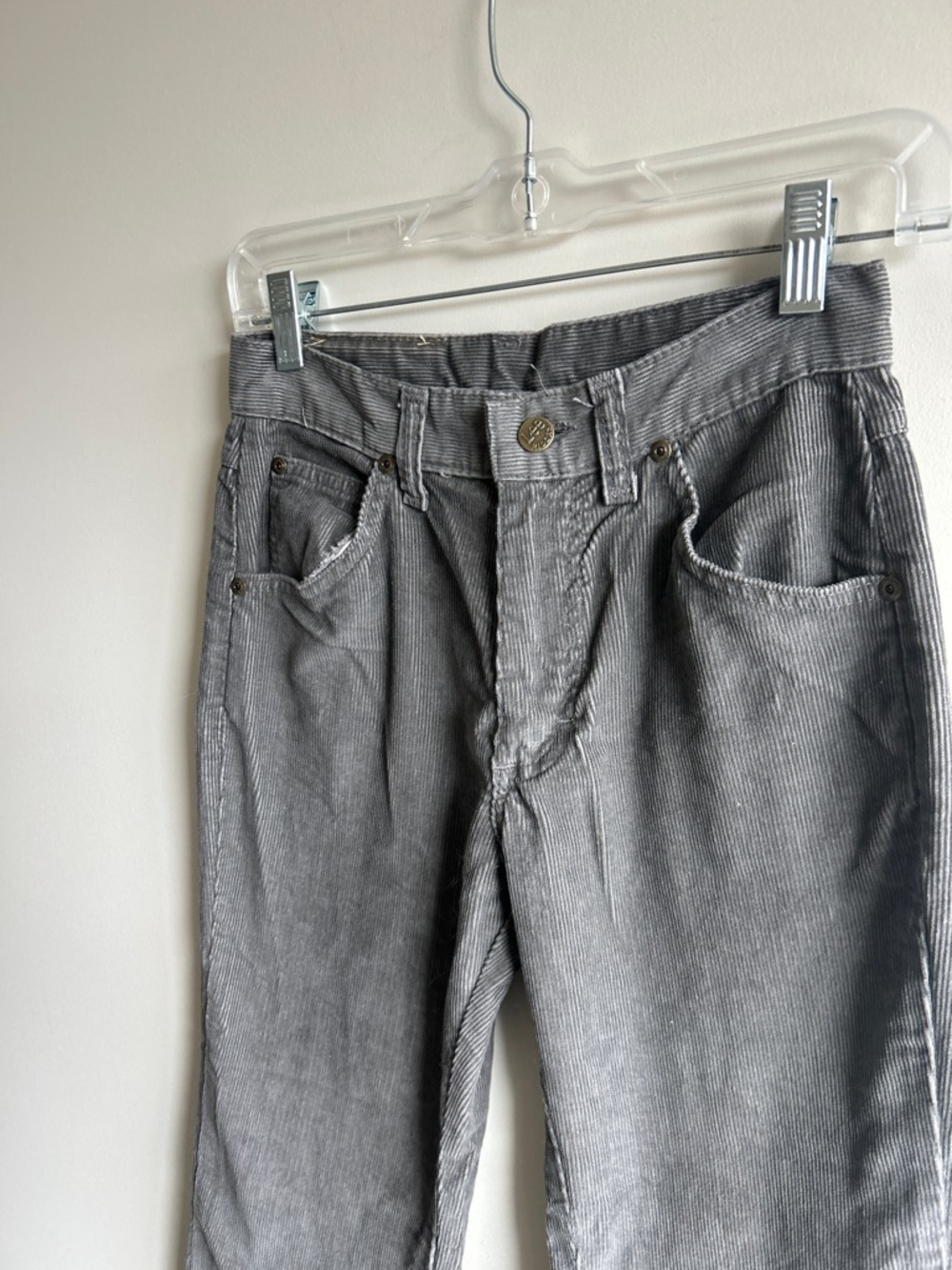 Lee Vintage Corduroy Pant Grey Size 26 - Picture 2 of 5